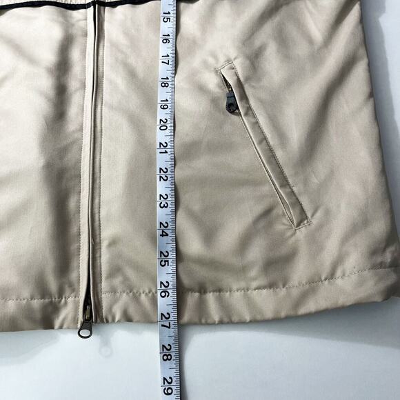 Cutter & Buck Ladies Golf Windbreaker Jacket Sz M Beige Front Zip Casual Outdoor - Picture 12 of 12